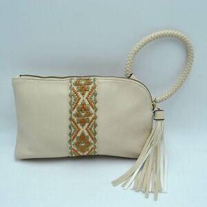 Cute Braided Ring Tassel Handle Wristlet